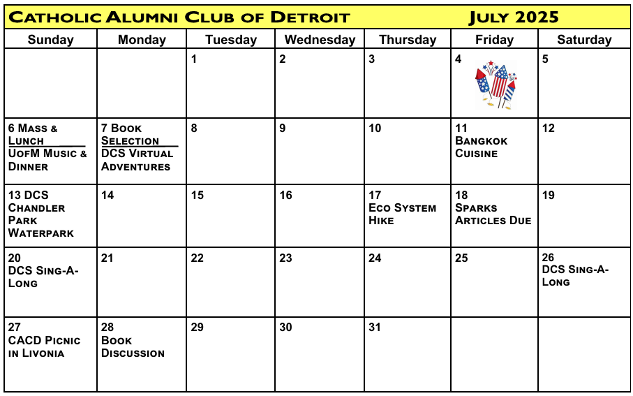 July 2025 calendar image